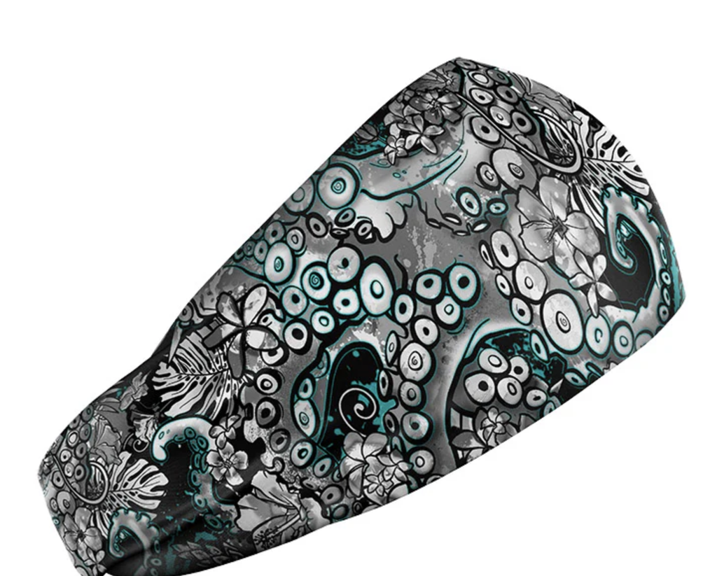 SPACEFISH Electric Blue Octofloral Headband