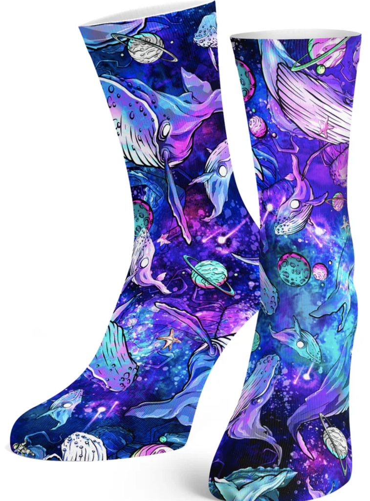 SPACEFISH Cosmic Whale Dive Socks
